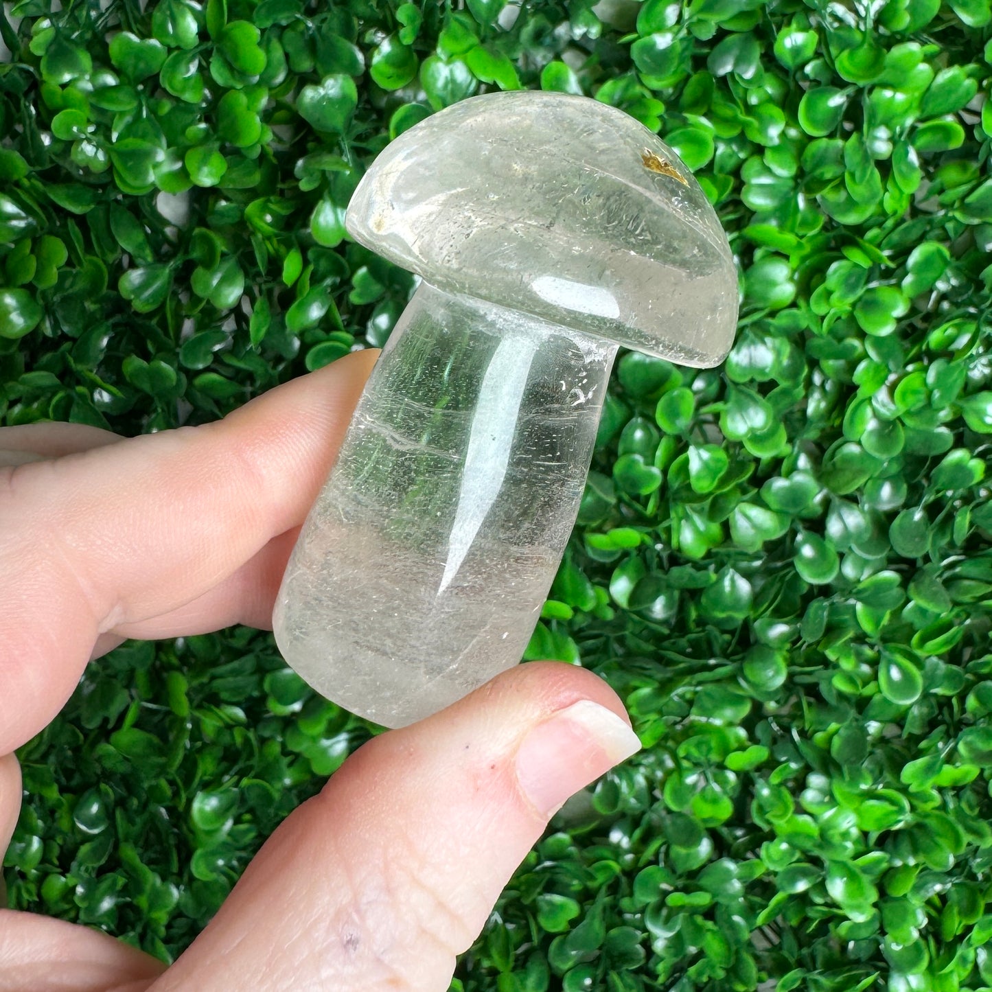 Clear Quartz Mushroom Carving