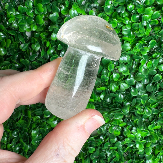 Clear Quartz Mushroom Carving