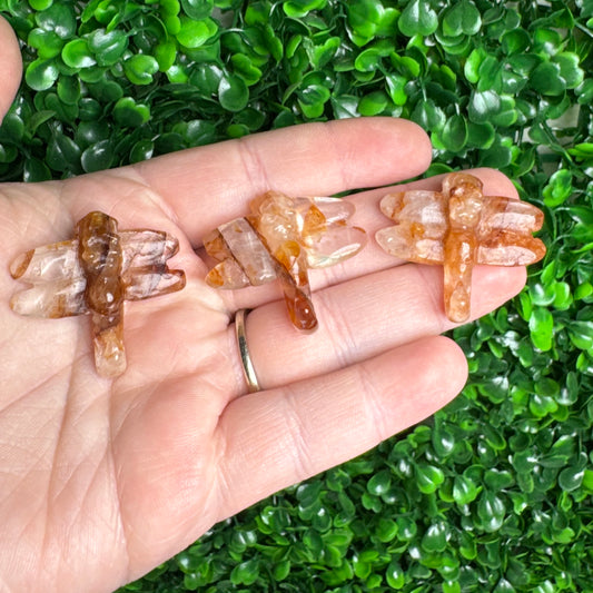 Intuitively chosen Golden healer firefly carvings