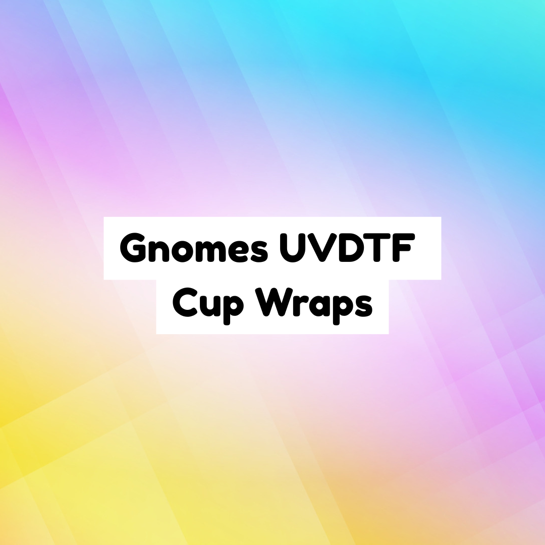 Gnomes UVDTF Cup Wraps