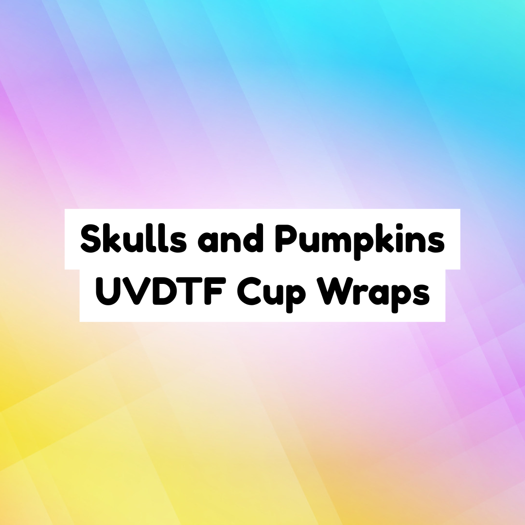 Skulls and Pumpkins UVDTF Cup Wraps