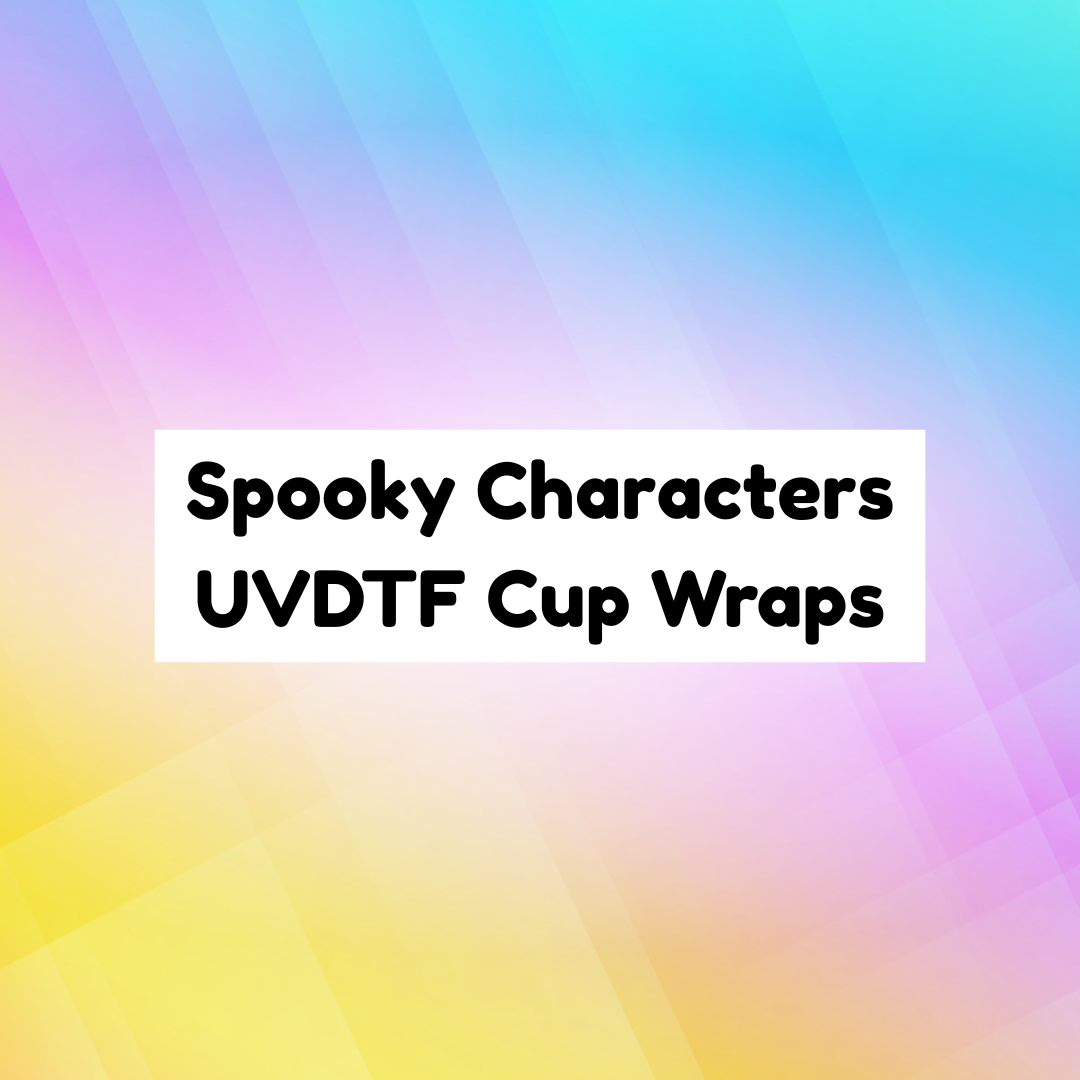 Spooky Characters UVDTF Cup Wraps