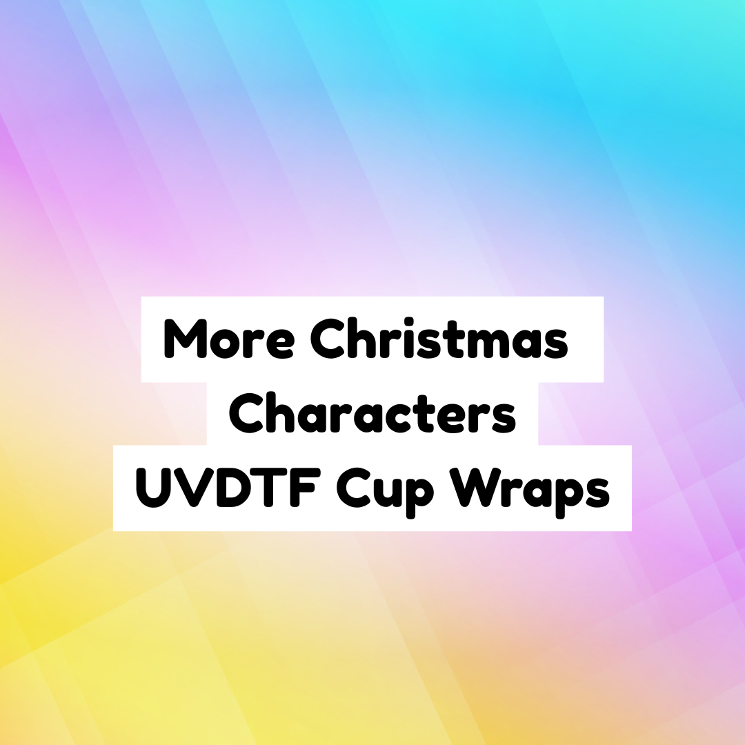 More Christmas Characters UVDTF Cup Wraps