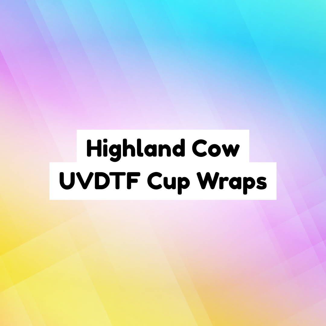 Highland Cow UVDTF Cup Wraps
