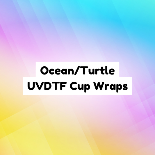 Ocean/Turtle UVDTF Cup Wraps