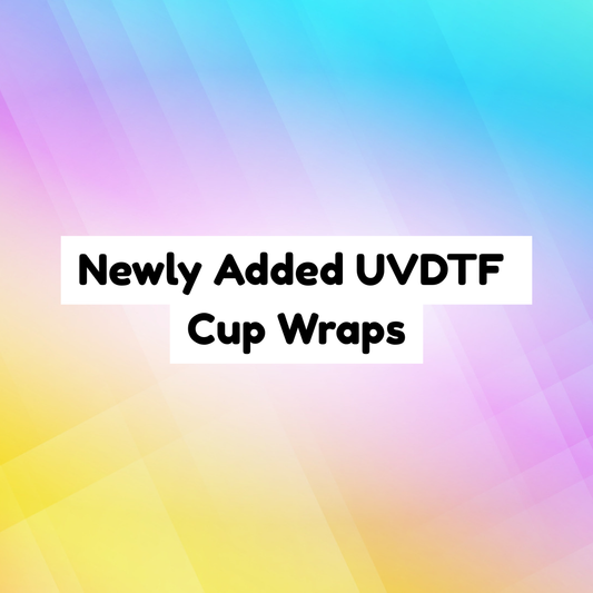 Newly Added UVDTF cup wraps
