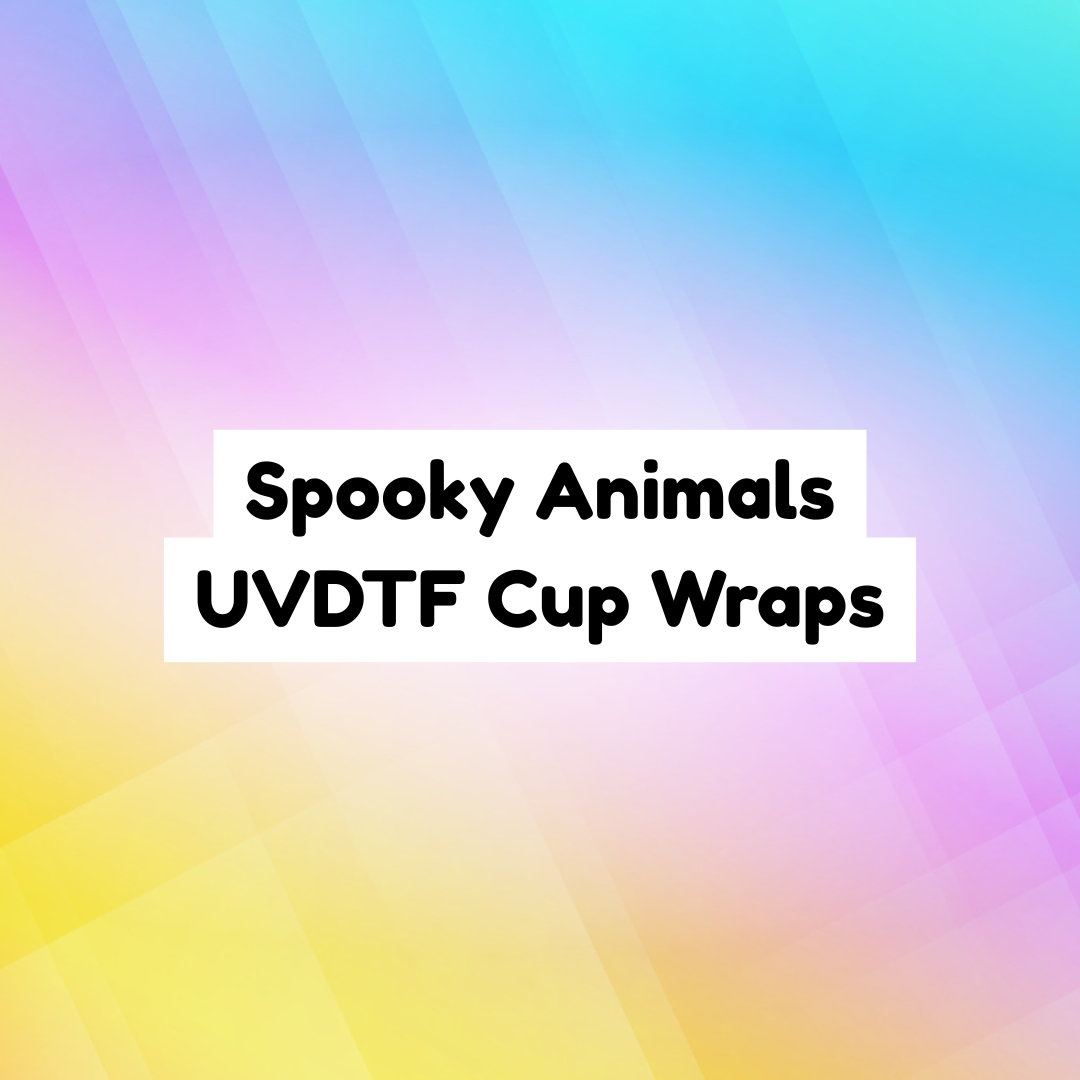 Spooky Animals UVDTF Cup Wraps