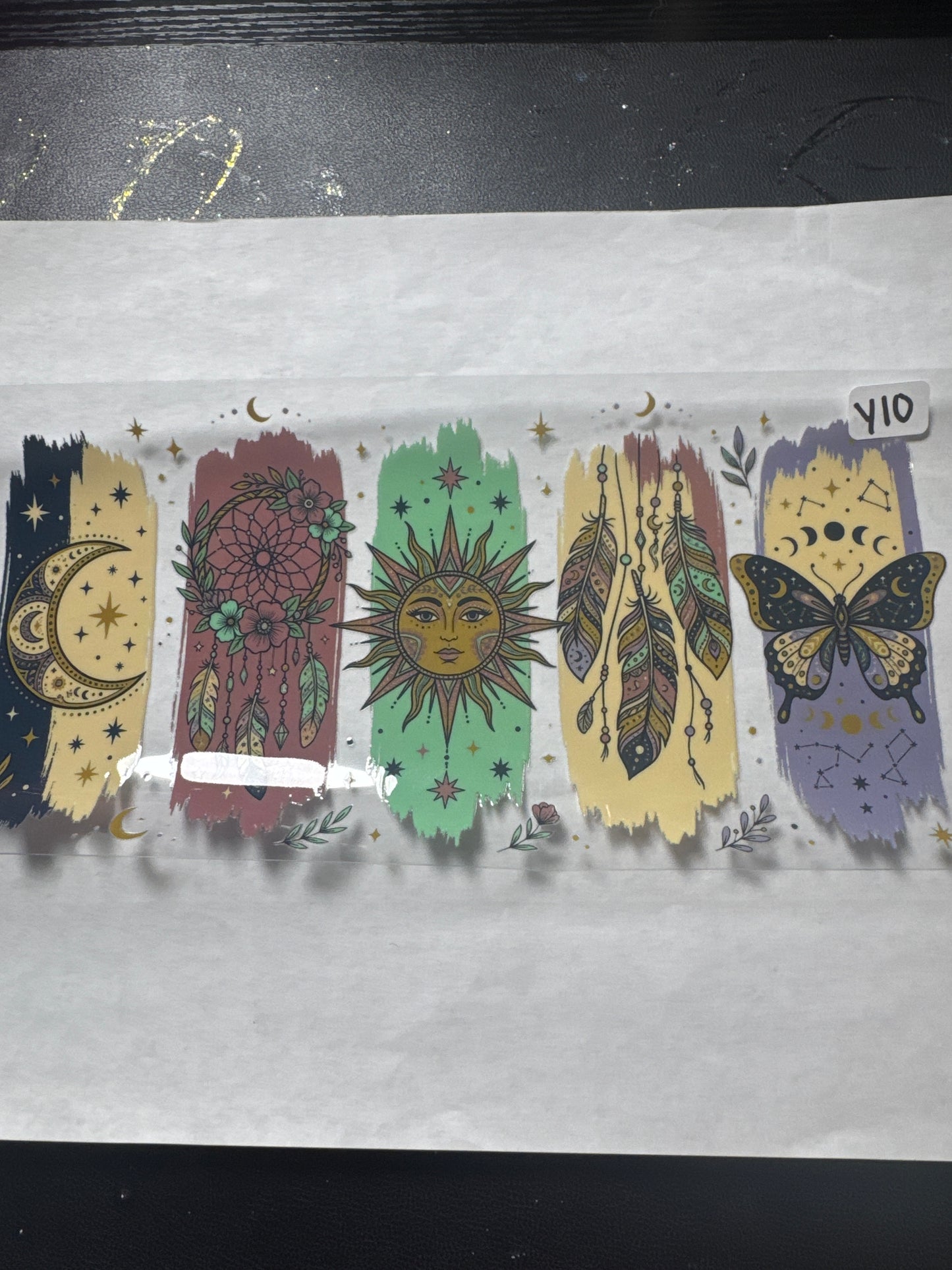 Y10 boho style sun and moon uvdtf wrap