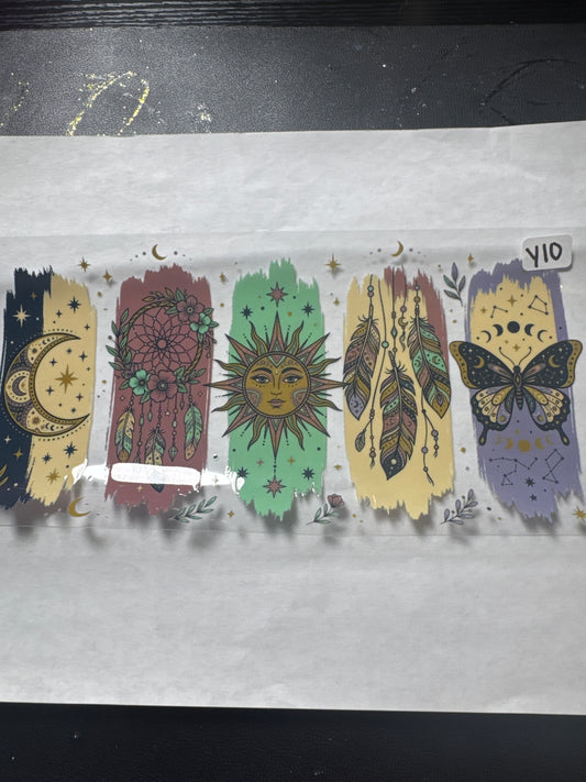 Y10 boho style sun and moon uvdtf wrap
