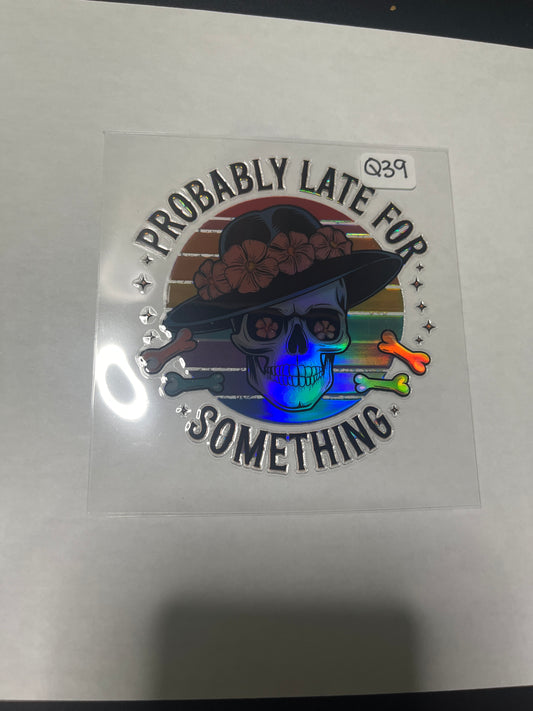 Q39 Skeleton UVDTF Wrap