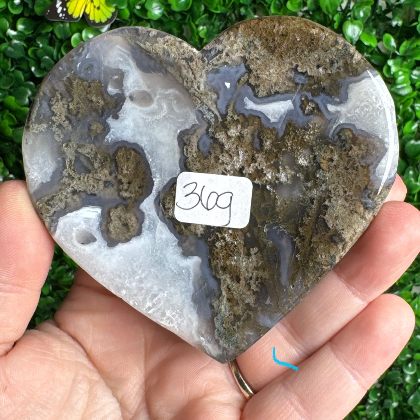 Moss Agate Bowl Carving