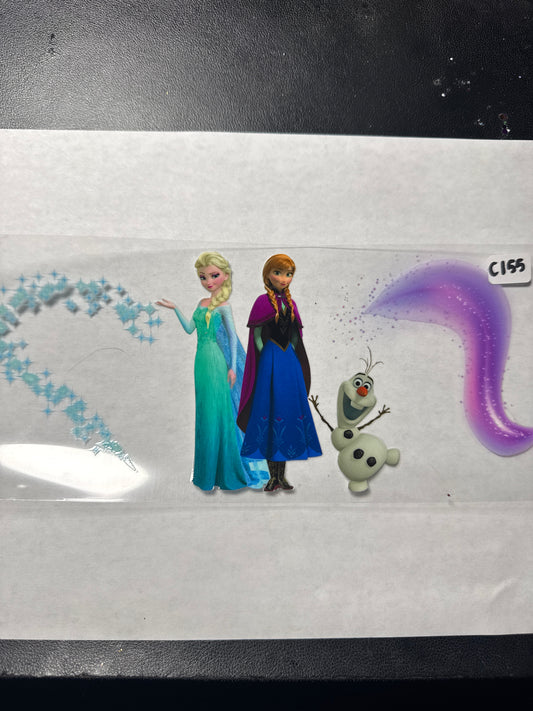 C155 frozen girls uvdtf wrap
