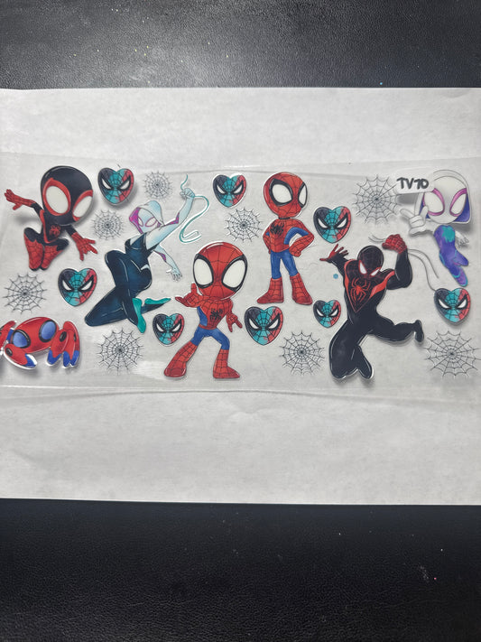 TV 70 Spider hero and friends uvdtf wrap