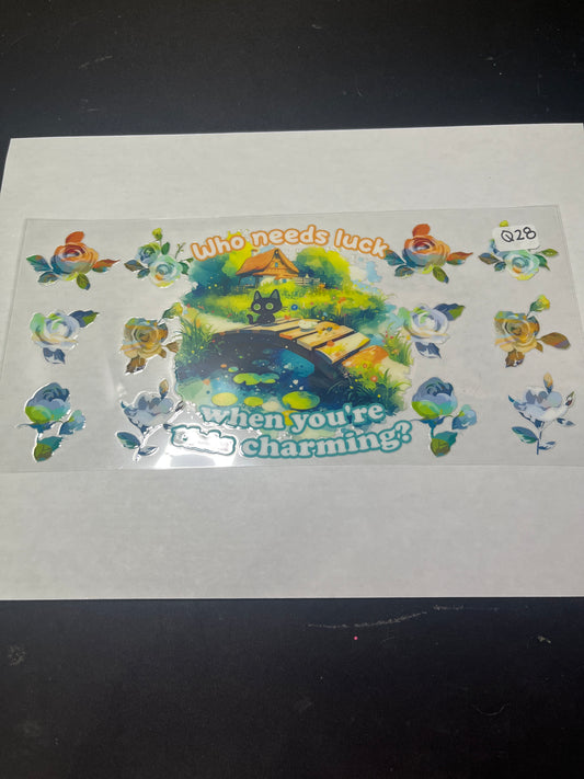 Q28 Cute Quote UVDTF Wrap