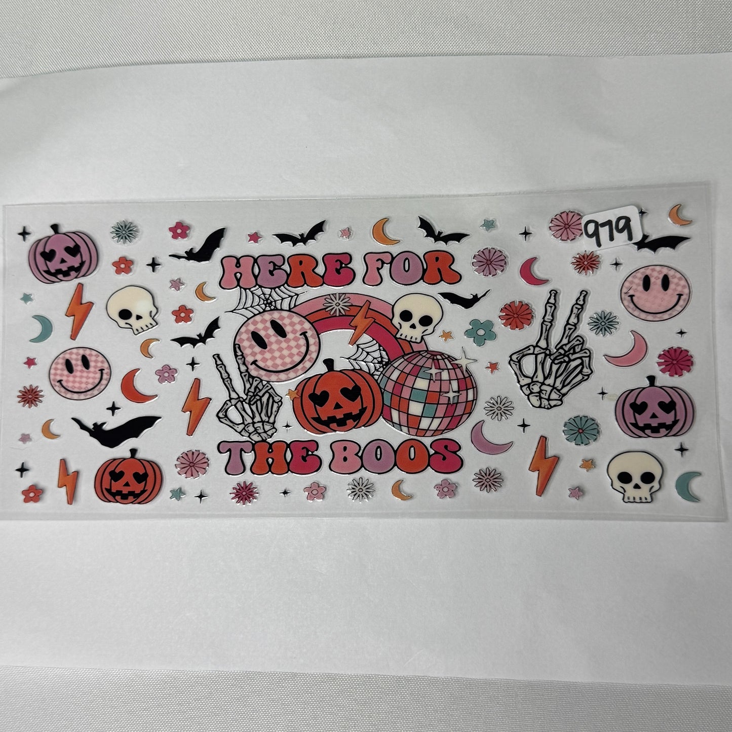 Skulls and Pumpkins UVDTF Cup Wraps