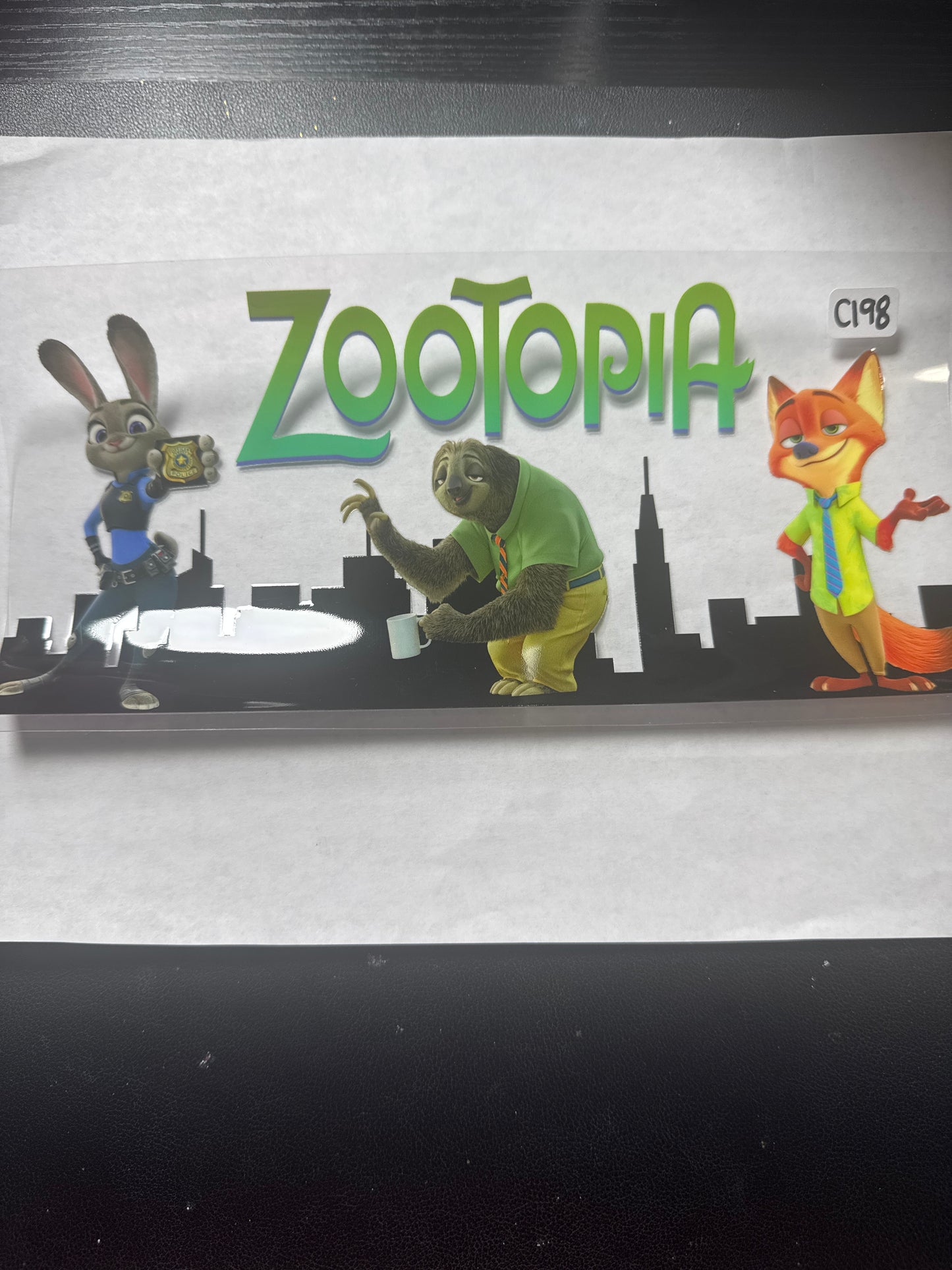 C198 zoo characters uvdtf wrap