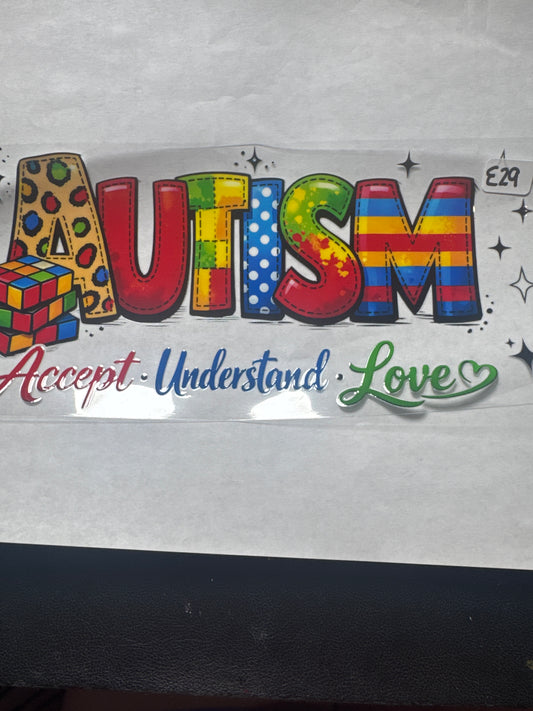 E 29 autism awareness uvdtf wrap