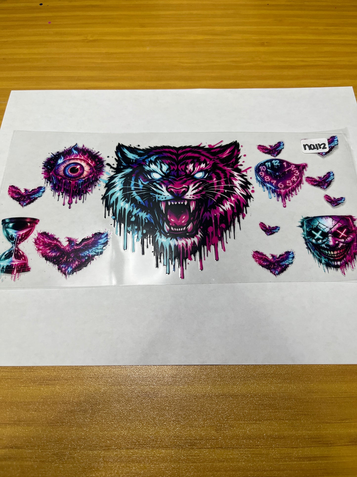 NA112 Animal Colorful UVDTF Wrap