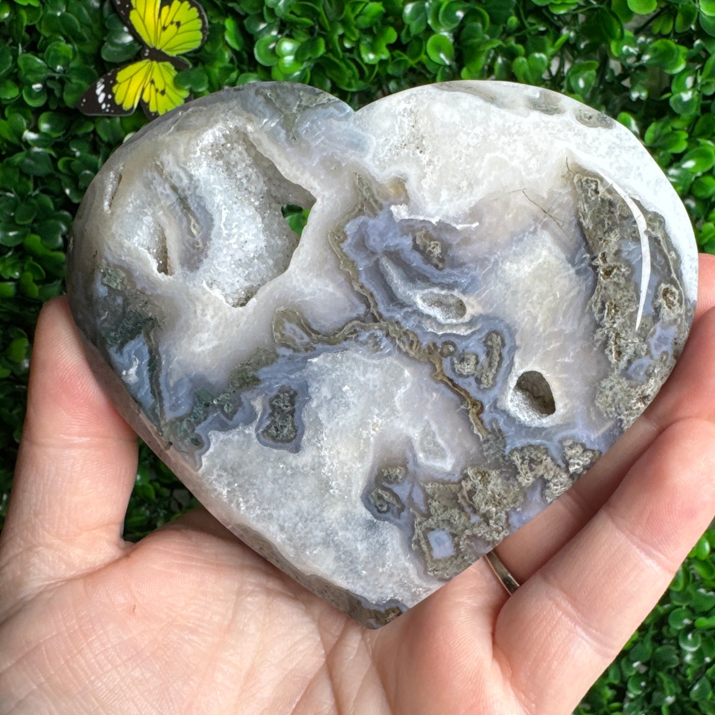 Moss Agate Bowl Carving