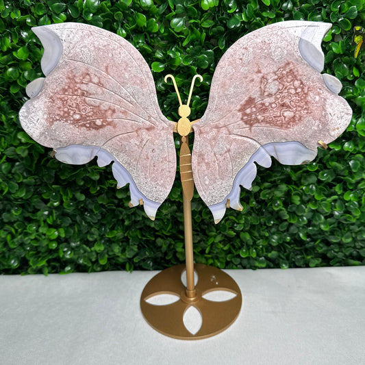 Statement Pink Amethyst Wings