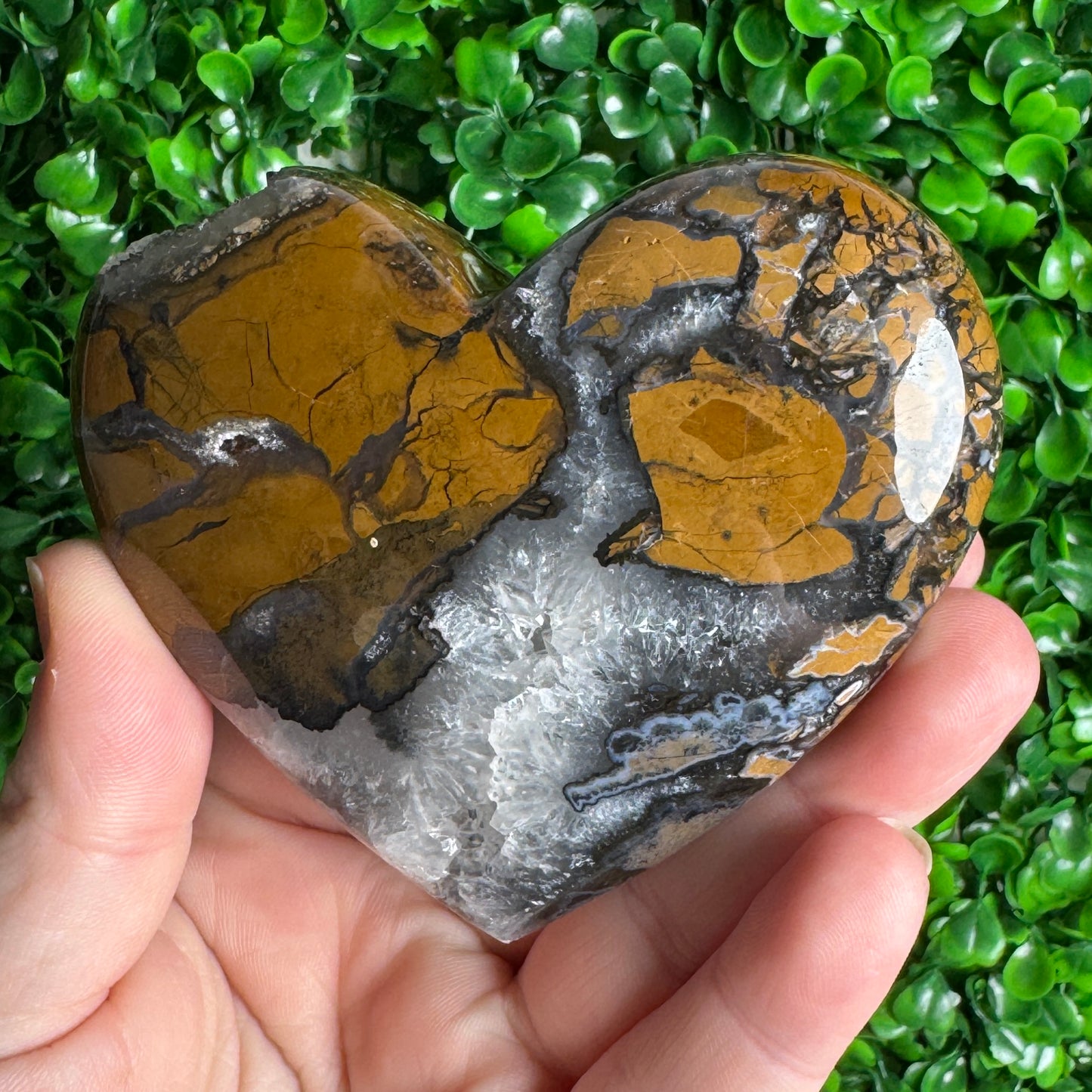 Marcasite Heart Carvings