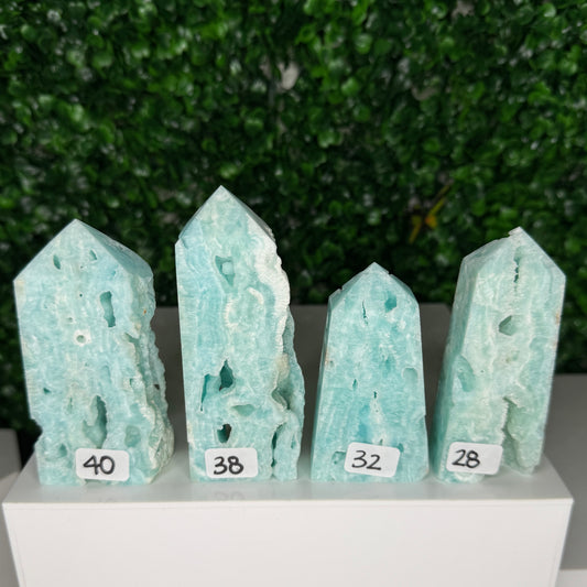 Blue Aragonite Towers