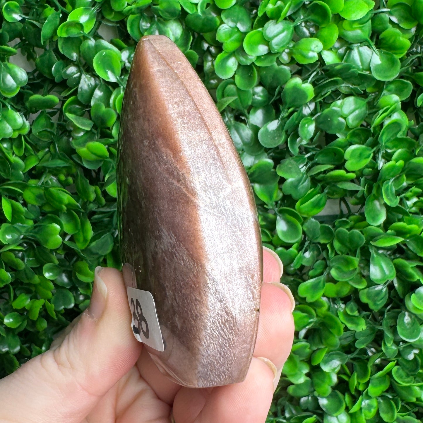 Peach moonstone flame