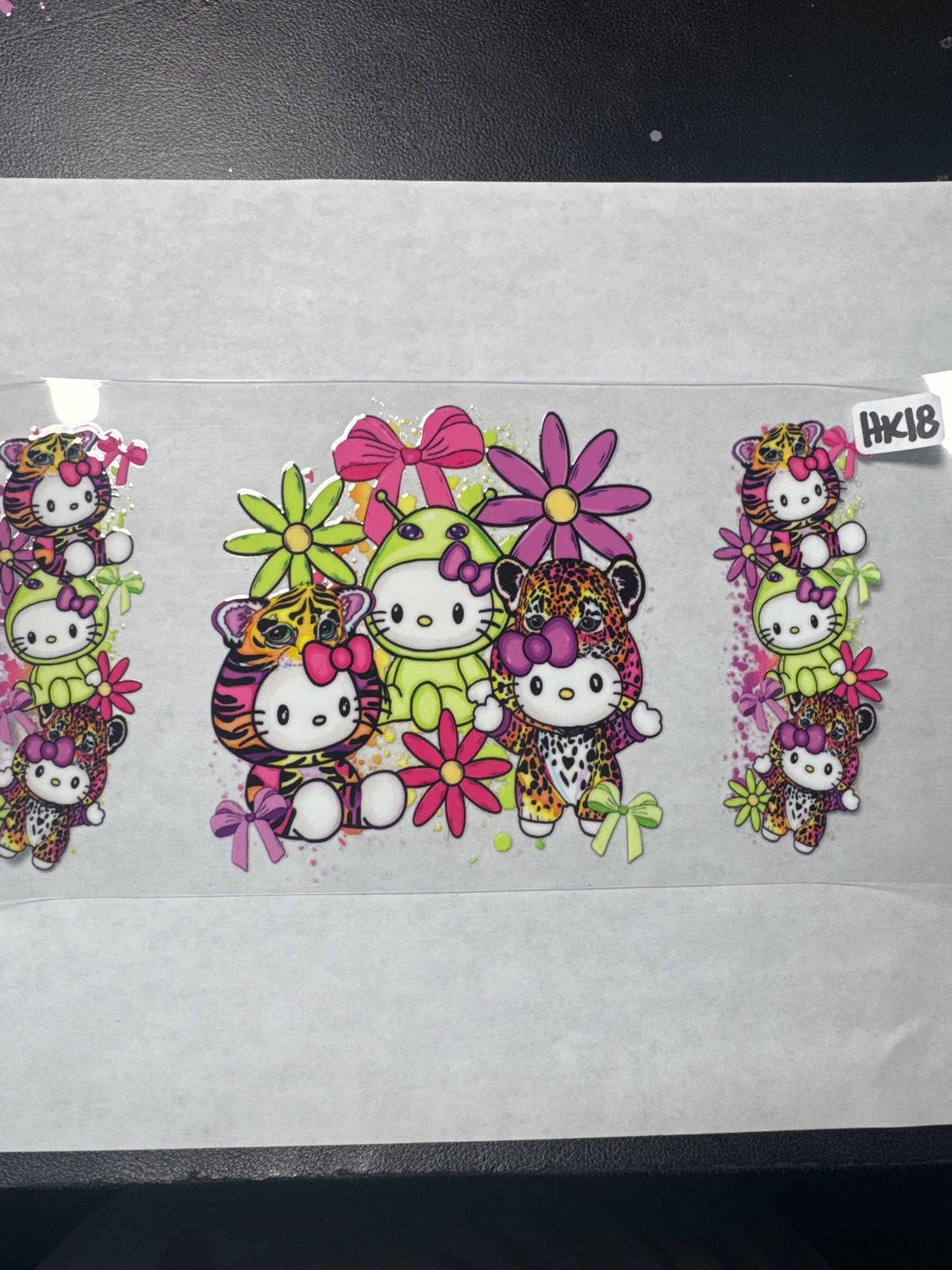 HK18 HK Lisa F style with bows and flowers uvdtf wrap