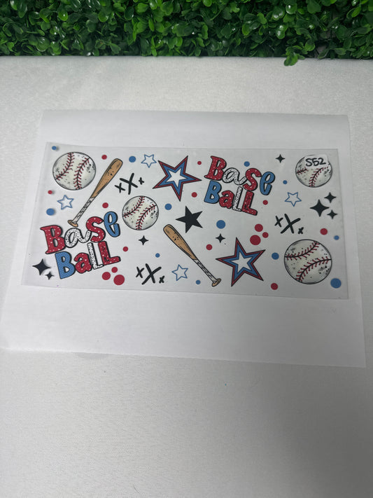 S52 Baseball Sports UVDTF wrap