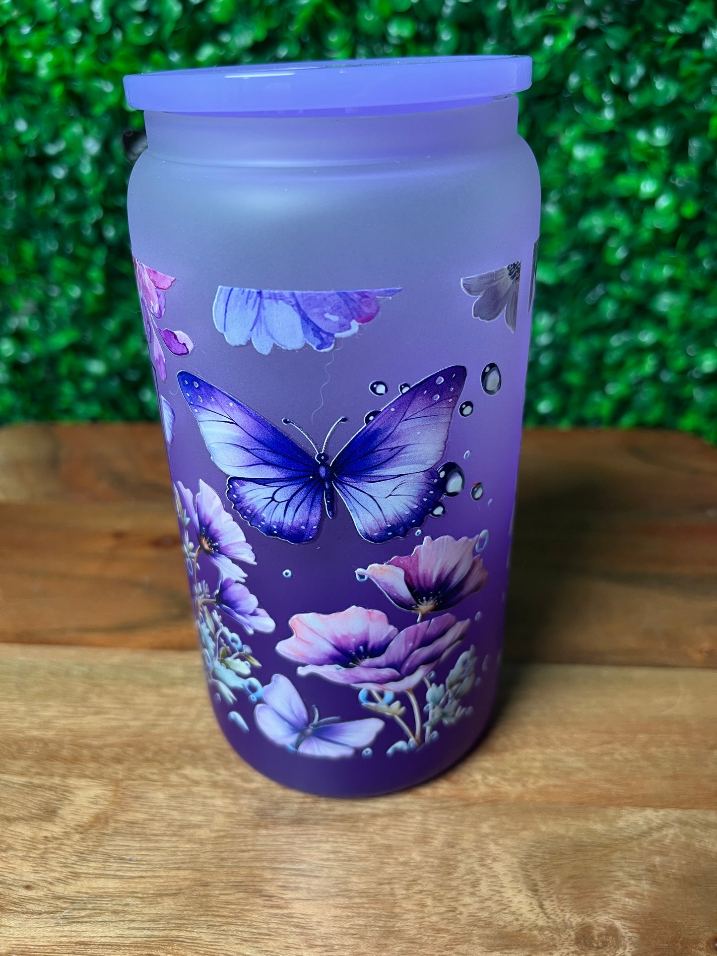 16oz Boy Mom UVDTF Glass Cup