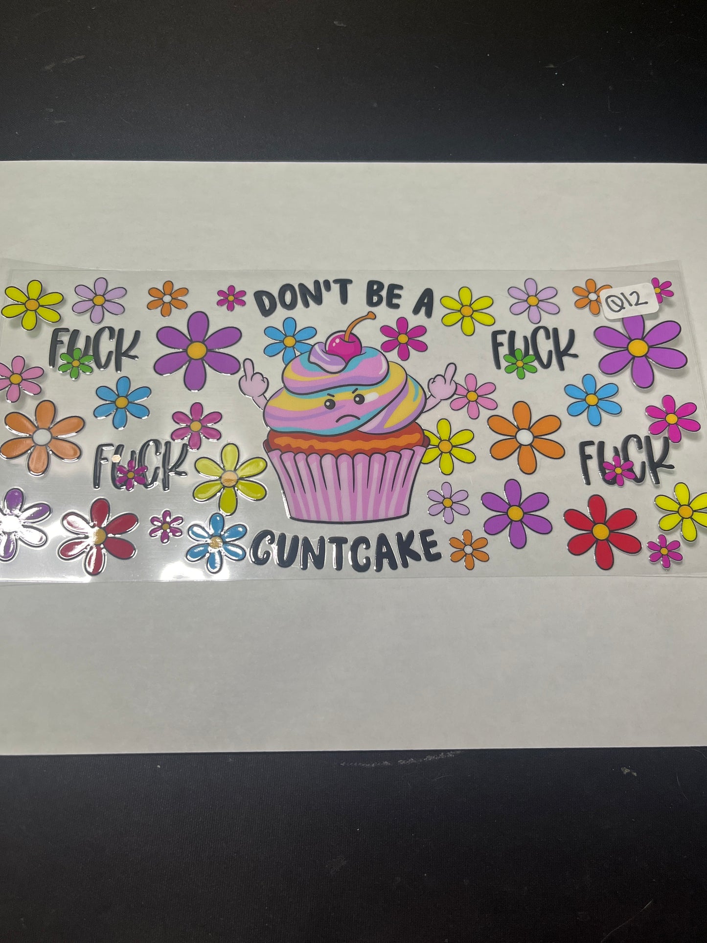 Q12 Funny Cupcake UVDTF Wrap