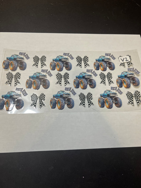 V2 Monster Truck UVDTF Wrap