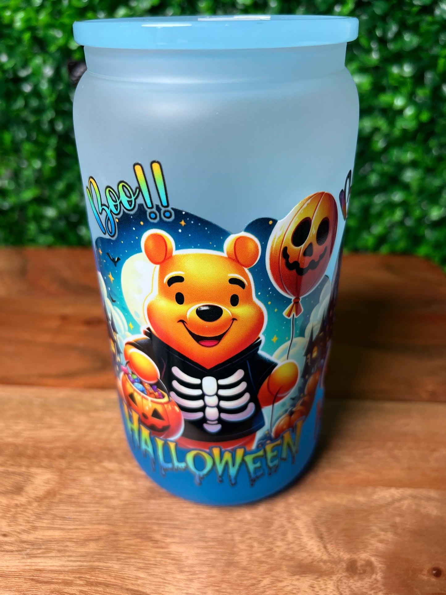 16oz Halloween Character UVDTF Glass Cup