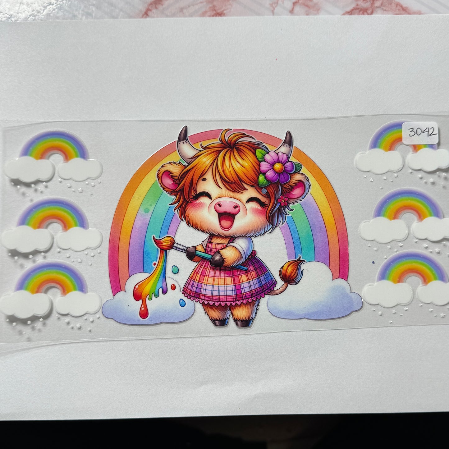 Highland Cow UVDTF Cup Wraps