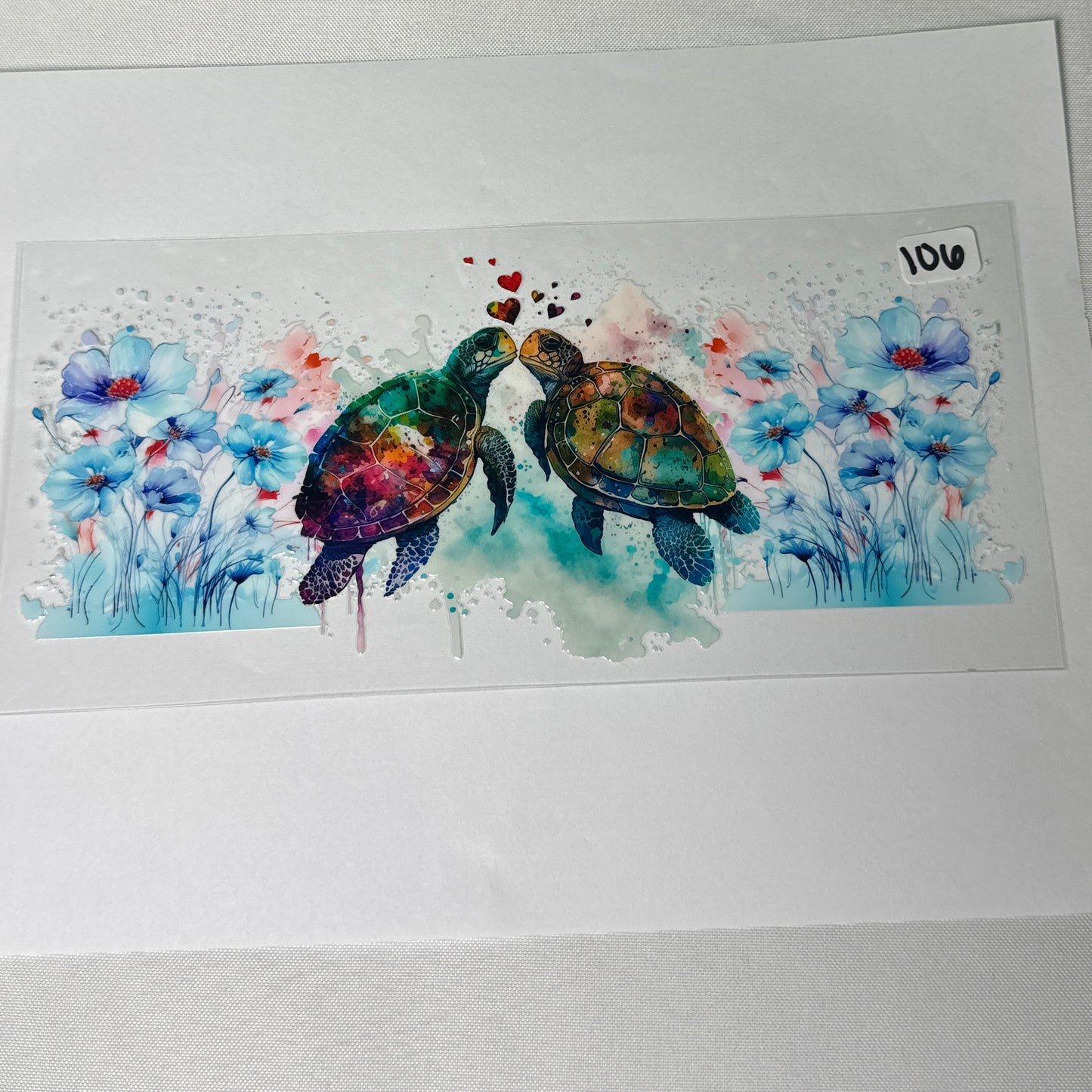 Ocean/Turtle UVDTF Cup Wraps