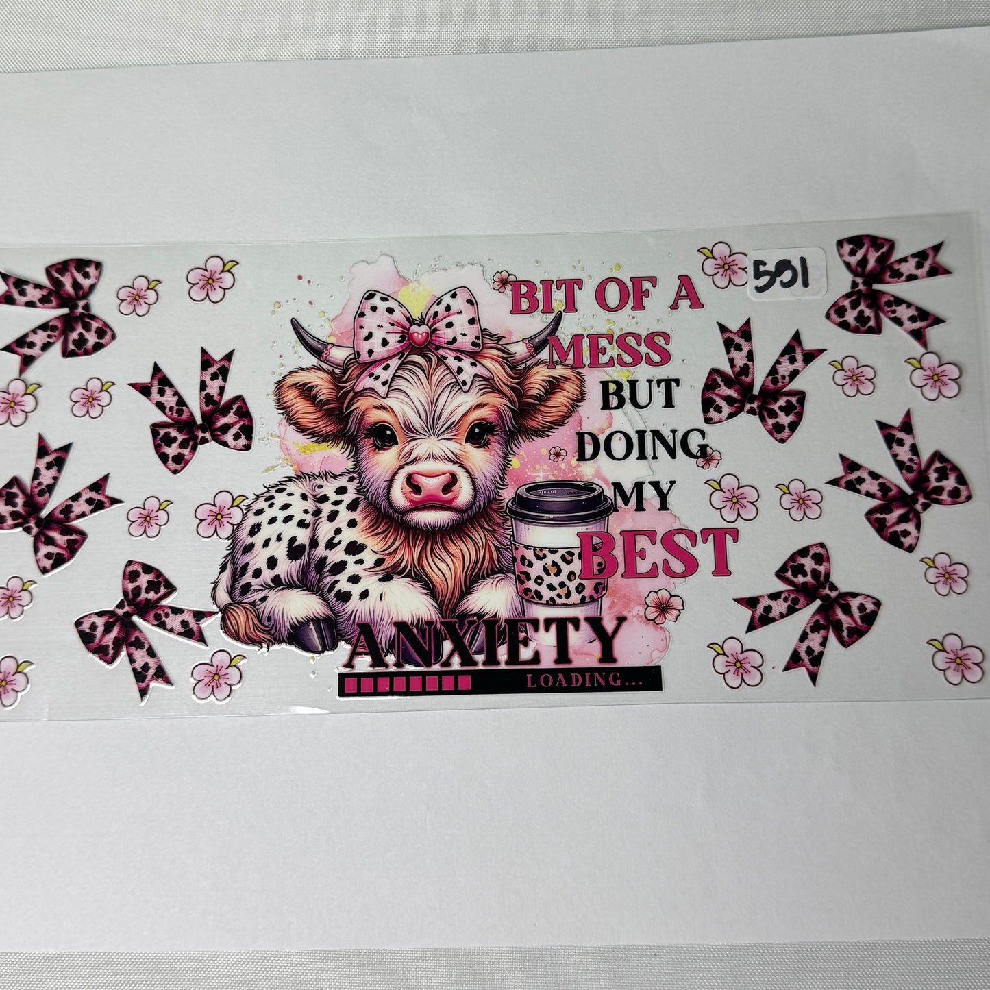 Highland Cow UVDTF Cup Wraps