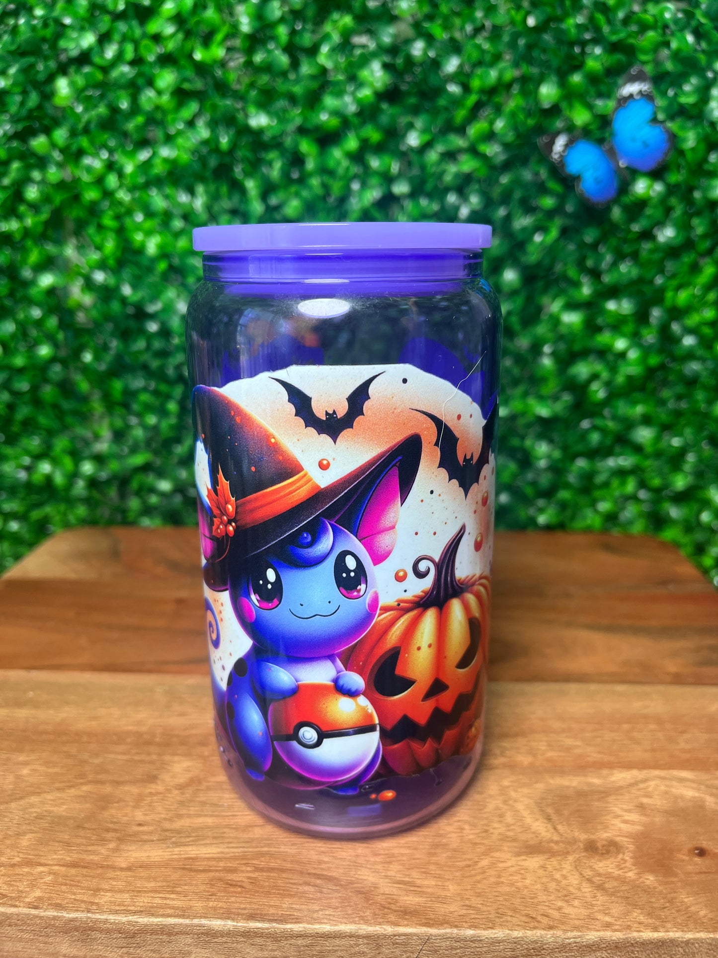 16oz Characters Halloween UVDTF Glass Cup