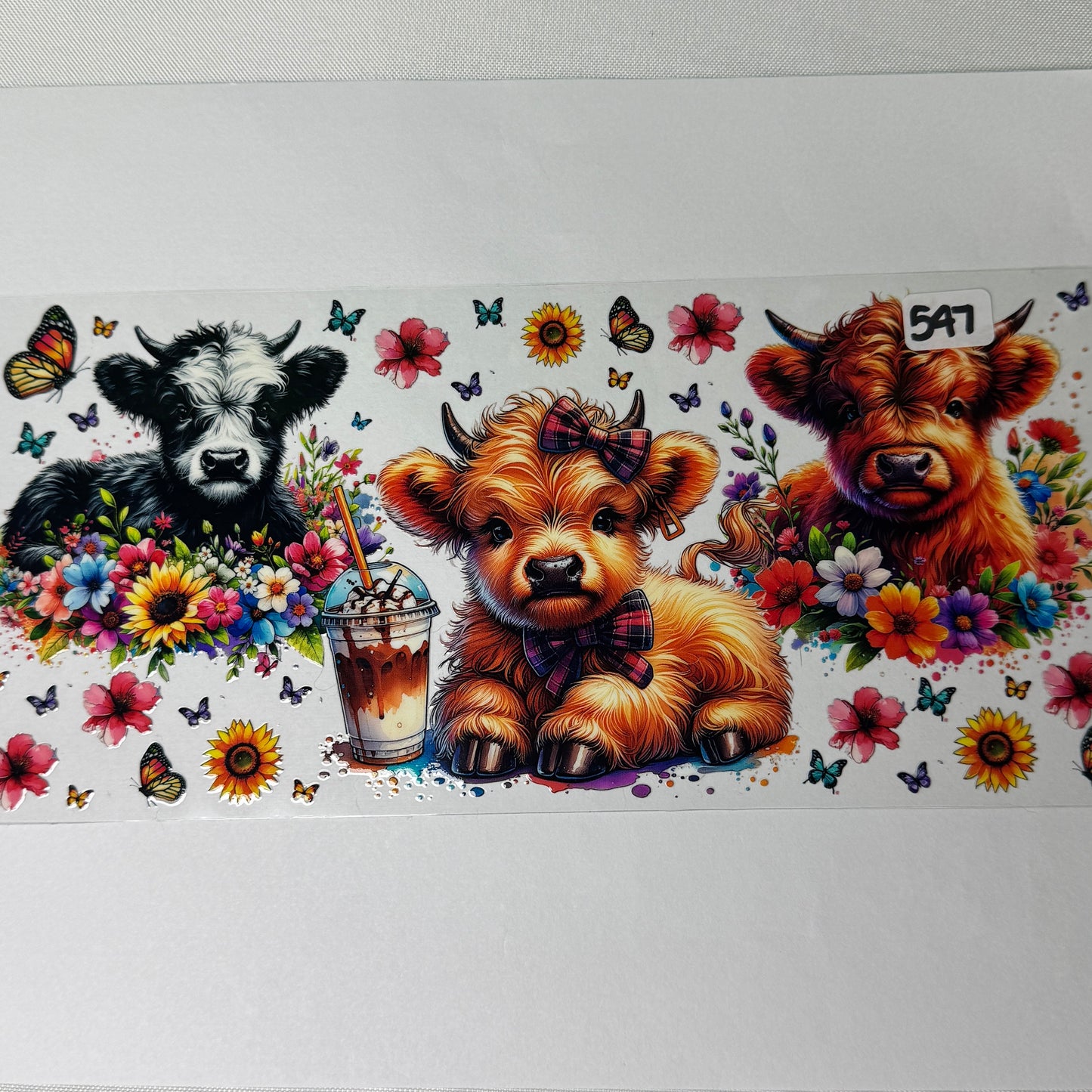 Highland Cow UVDTF Cup Wraps