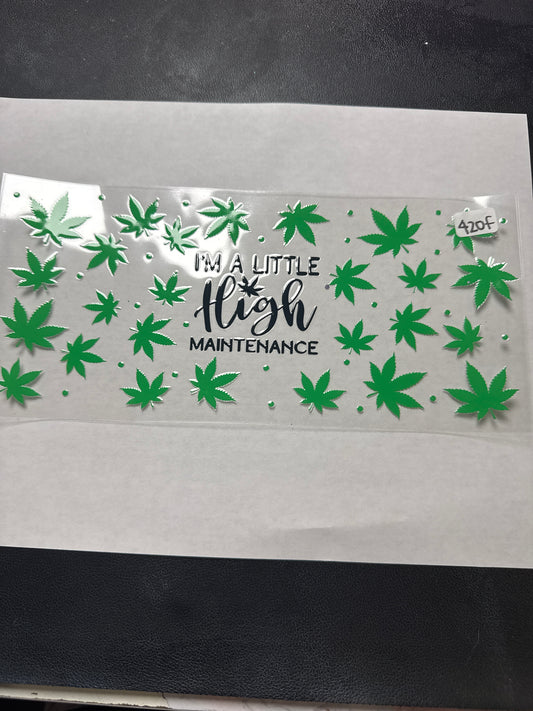 420f spicy lettuce green friendly uvdtf wrap