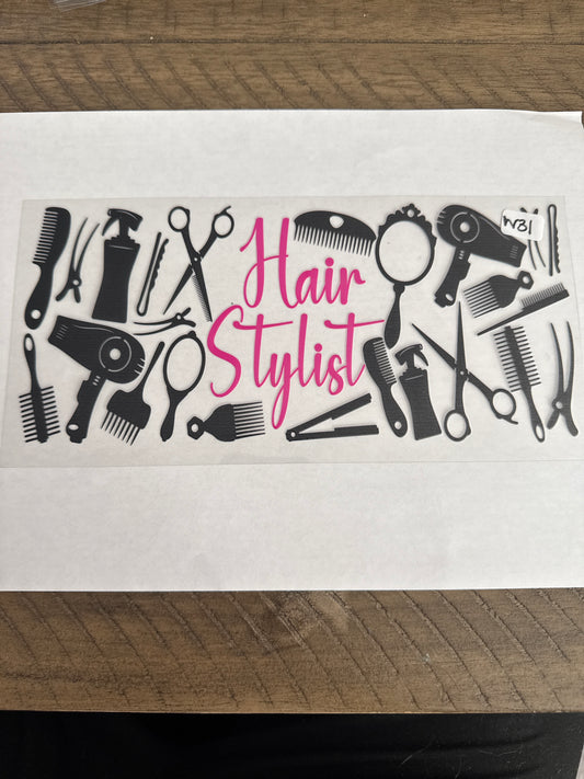 W31 hair stylist uvdtf wrap