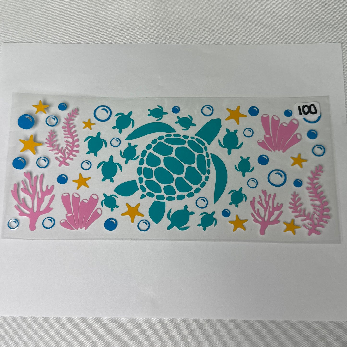 Ocean/Turtle UVDTF Cup Wraps