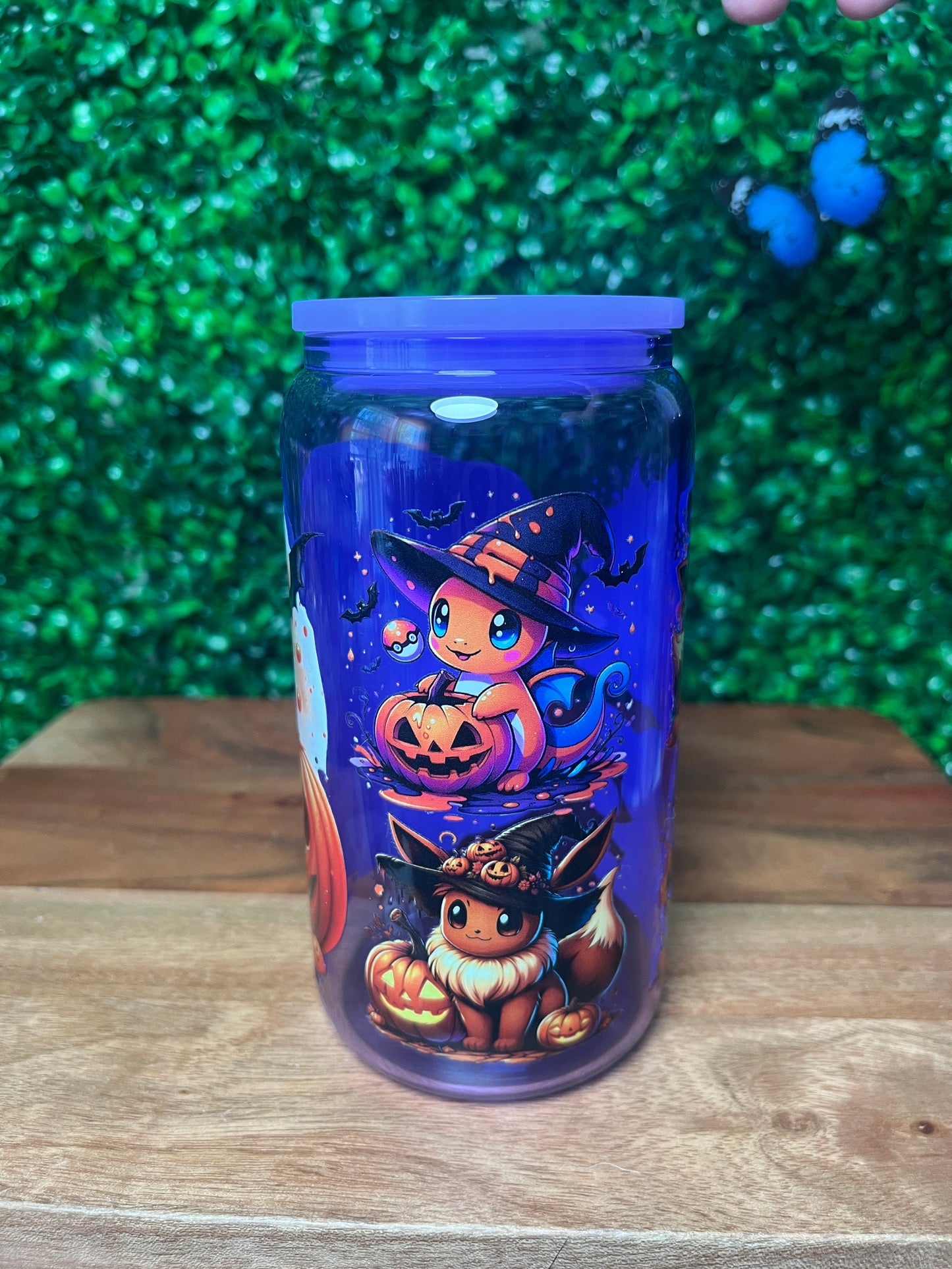 16oz Characters Halloween UVDTF Glass Cup