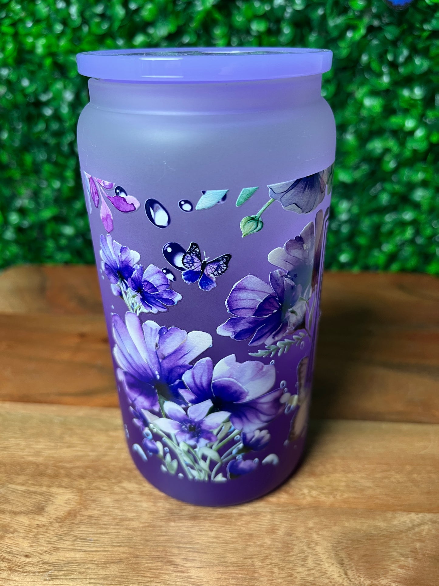 16oz Boy Mom UVDTF Glass Cup