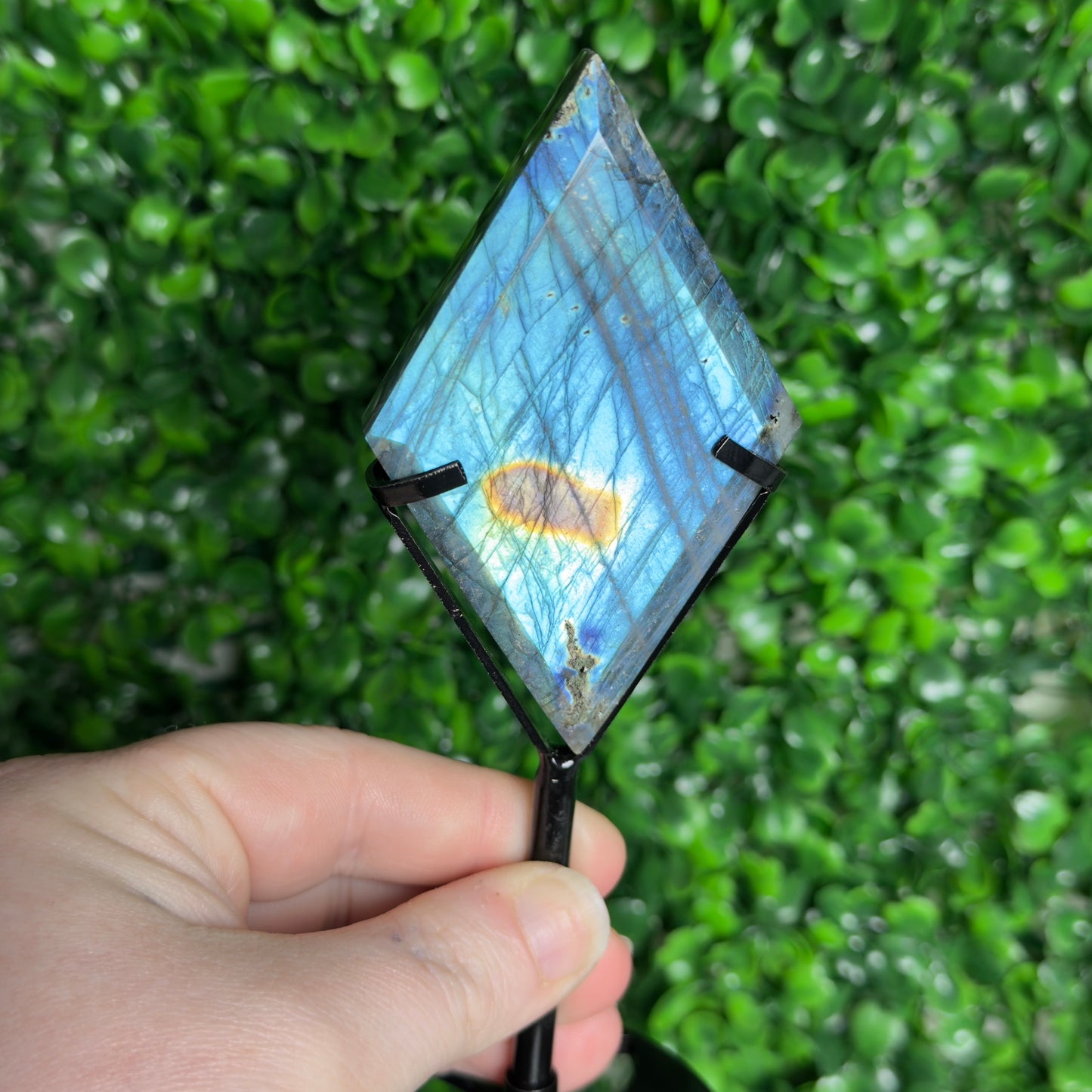 Labradorite Diamond Carvings