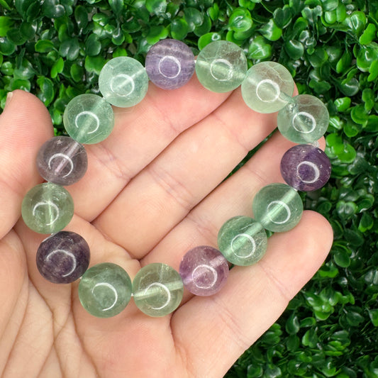 12mm Fluorite Bracelet