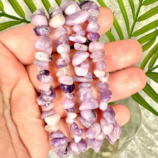 Lepidolite Chip Bracelet