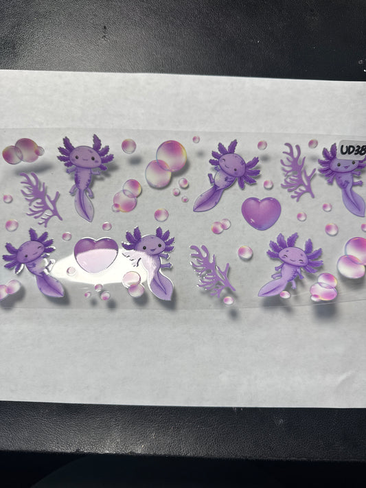 UD38 Purple Axolottle uvdtf wrap