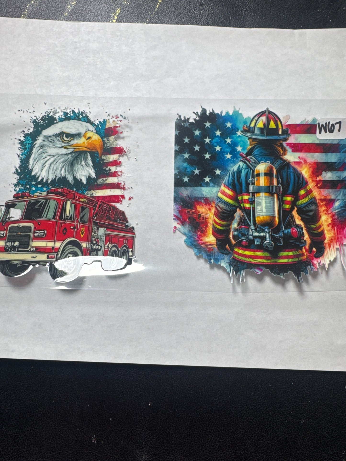 W 67 firefighter uvdtf wrap