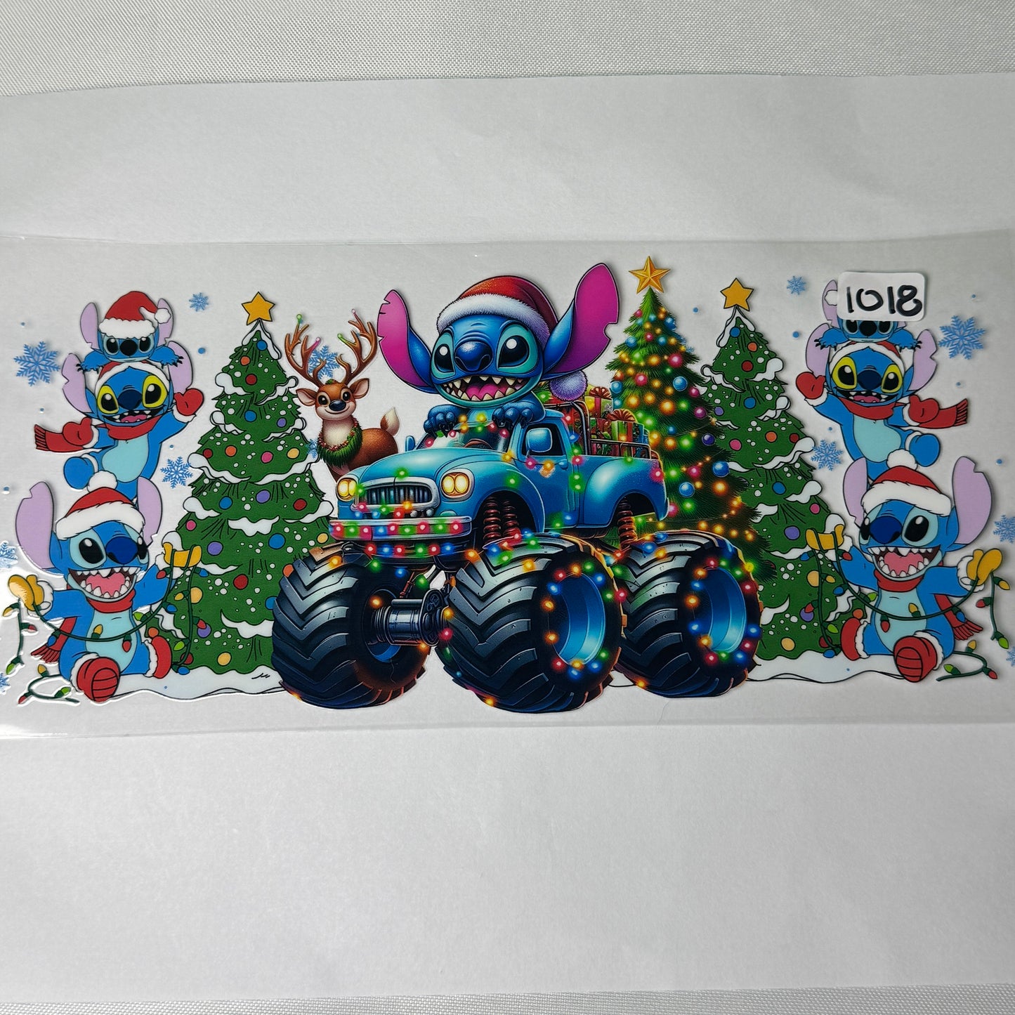 Blue Alien UVDTF Christmas Wraps