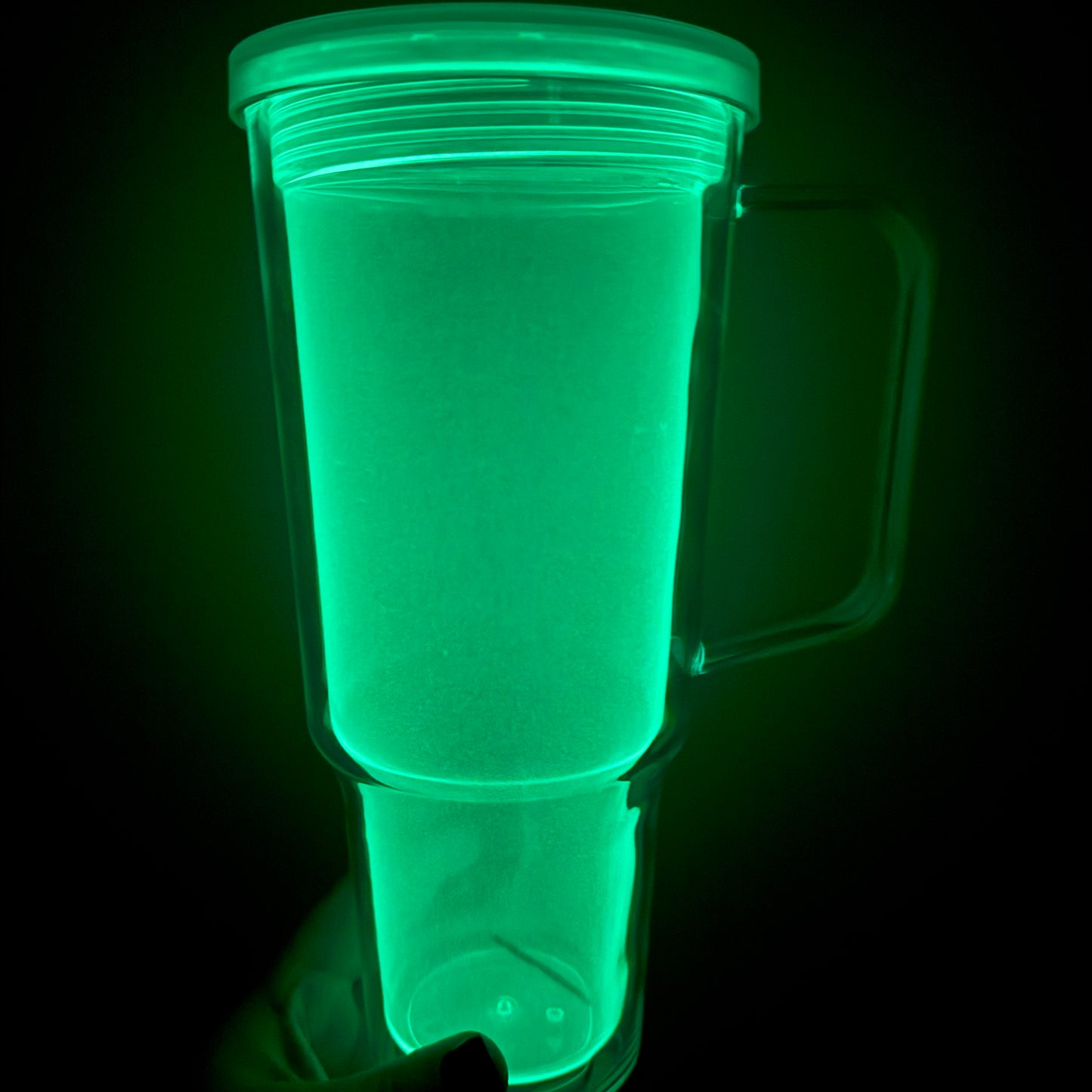 30oz Glow in the Dark leakproof Snow-globe tumbler cup
